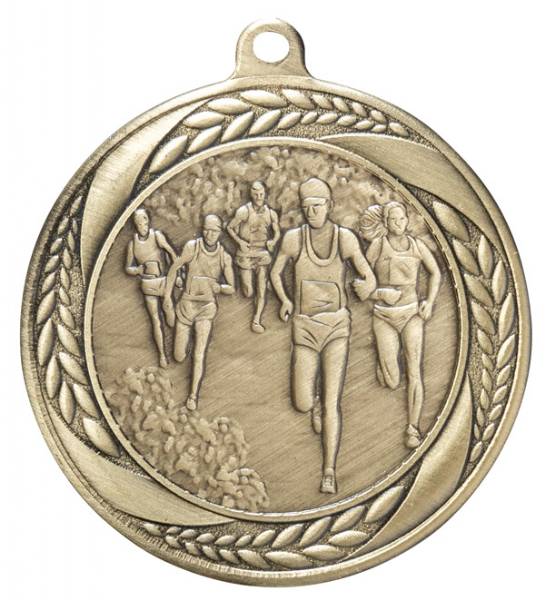 2 1/4" Cross Country Laurel Wreath Award Medal #2