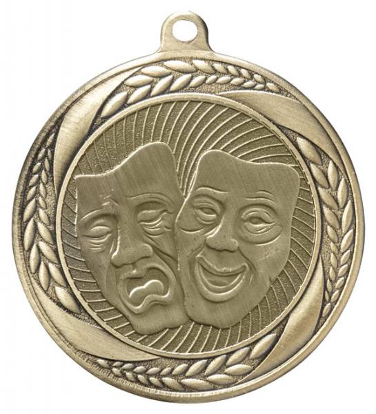 2 1/4" Drama Laurel Wreath Award Medal