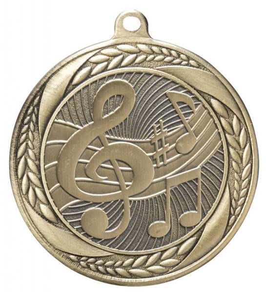 2 1/4" Music Laurel Wreath Award Medal #2