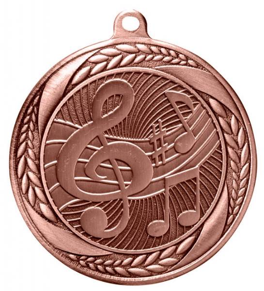 2 1/4" Music Laurel Wreath Award Medal #4
