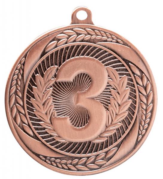2 1/4" 3rd Place Laurel Wreath Award Medal