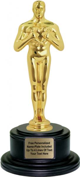 11 1/4" Premium Large Metal Oscar Replica Trophy Kit