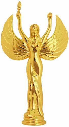 5 3/4" Metal Victory Female Gold Trophy Figure