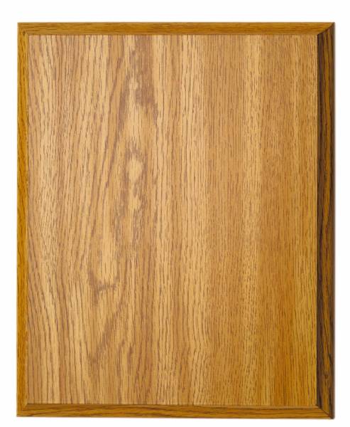 7" x 9" Oak Finish Plaque Blank - Made in USA