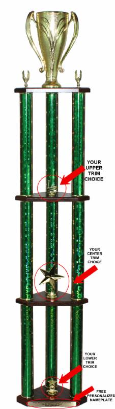 3 Post Trophy Kit - Multi Tier P330956CWD #2