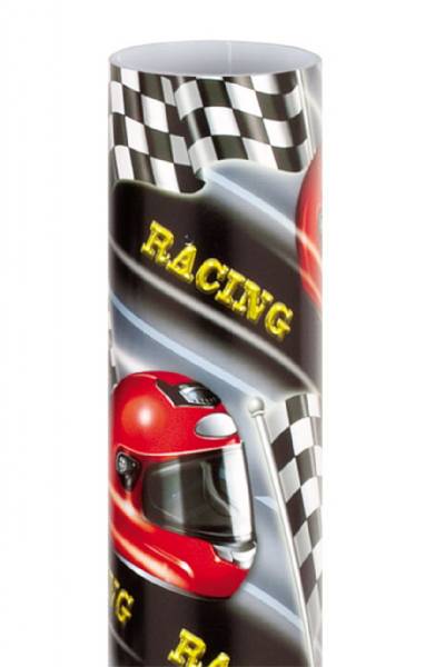 24" Round Racing Helmet Theme Trophy Column