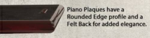 8" x 10" Piano Carbon Fiber Finish Plaque Blank #2