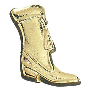 Gold Majorette Boot Lapel Chenille Insignia Pin - Metal