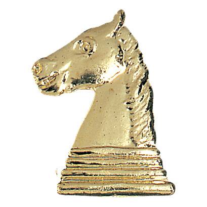 Gold Chess Lapel Chenille Insignia Pin - Metal