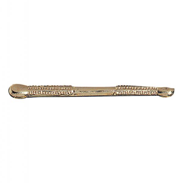 Gold Baton Lapel Chenille Insignia Pin - Metal