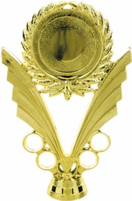 6" Gold Wreath 2" Insert Holder Figure