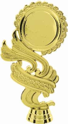 5 3/4" Gold Swirl 2" Insert Holder Figure