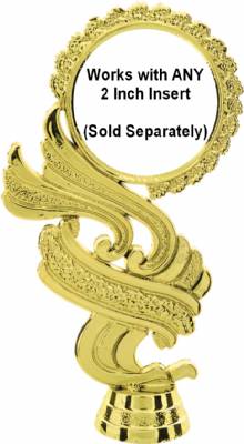 5 3/4" Gold Swirl 2" Insert Holder Figure #2