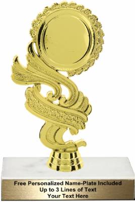 6 1/2" - 2" Insert Holder "Swirl" Trophy Kit