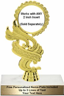 6 1/2" - 2" Insert Holder "Swirl" Trophy Kit #2
