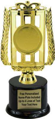 7 3/4" Tablet 2" Insert Holder Trophy Kit with Pedestal Base