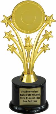 8" Star Insert Holder Trophy Kit with Pedestal Base