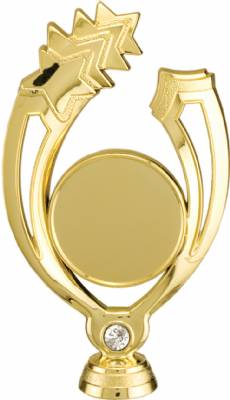6" Gold Star with Bling 2" Insert Holder Figure