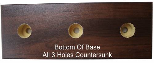 Cherry Finish Wood 2 Post Trophy BASE ONLY #2