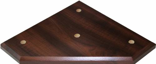 Cherry Finish Wood 3 Post Trophy Base and Lid Set #2