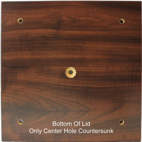 Large Cherry Finish Wood 4 Post Trophy LID ONLY #2