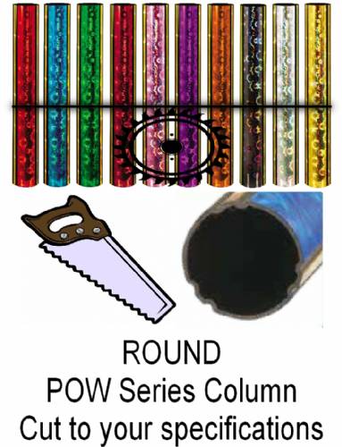 Round POW Series Trophy Column - Cut to Length