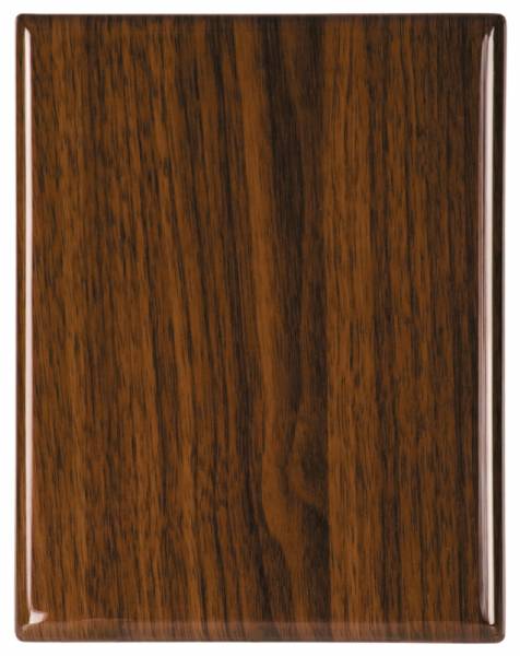 12" x 15" Walnut Piano Finish Plaque Blank