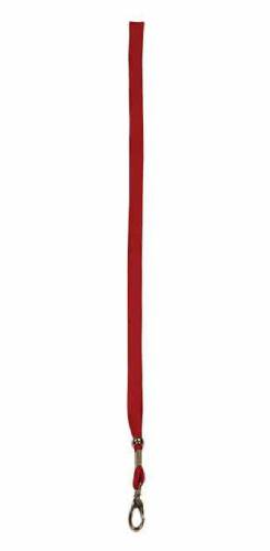 Red Lanyard with Hook and Adjustable Ball 3/8" x 36"