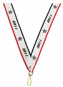 7/8" x 32" 2011 Neck Ribbon with Snap Clip