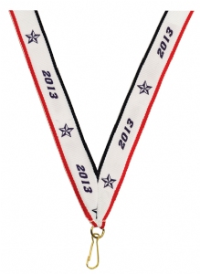 7/8" x 32" 2013 Neck Ribbon with Snap Clip