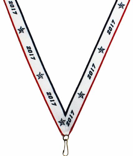 7/8" x 32" 2017 Neck Ribbon with Snap Clip