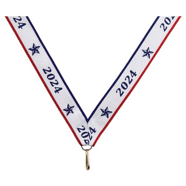 7/8" x 32" 2024 Neck Ribbon with Snap Clip