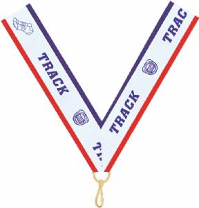 7/8" x 32" Track Neck Ribbon with Snap Clip
