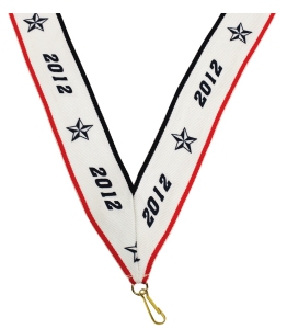 1 1/2" x 32" 2012 Neck Ribbon with Snap Clip