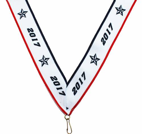1 1/2" x 32" 2017 Neck Ribbon with Snap Clip