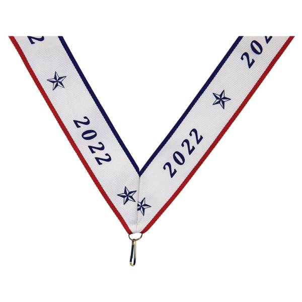 1 1/2" x 32" 2022 Neck Ribbon with Snap Clip