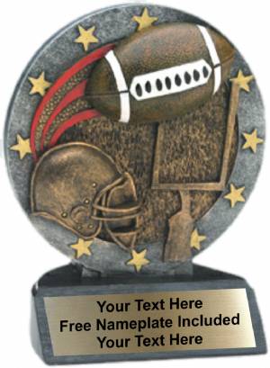 4 1/2" Football All Star Trophy Resin