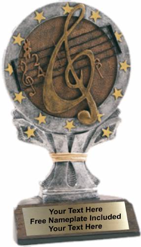 6 1/4" Music All Star Trophy Resin