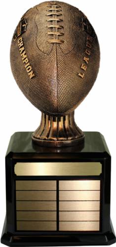 17" Antique Gold Fantasy Football League Champion Trophy Black Base