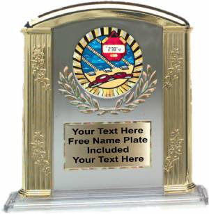 Clear 6" Roman Trophy Column Trophy #2