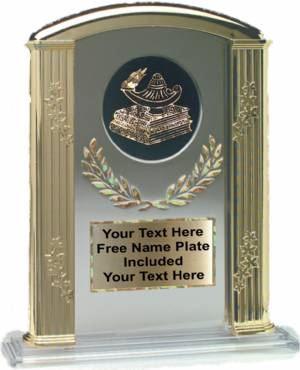 Clear 7" Roman Trophy Column Trophy #2