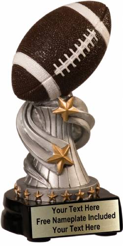 6" Football Trophy Encore Series Hand Painted Resin