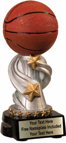 7" Basketball Trophy Encore Series Hand Painted Resin