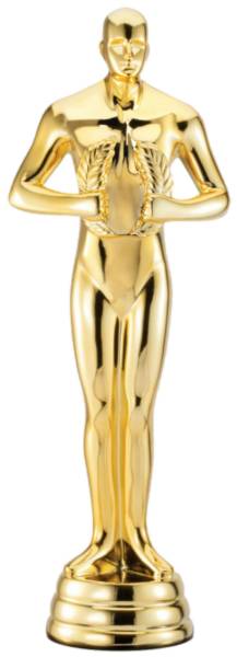 17 3/4" Achievement Male Gold Resin Trophy Figure