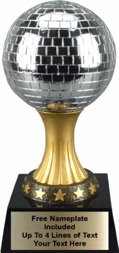 Large 12 1/2" Mirror Ball Personalized Trophy