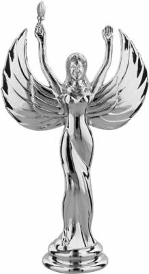 5 3/4" Female Victory Silver Trophy Figure