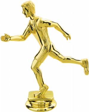 5" Male Track Gold Trophy Figure