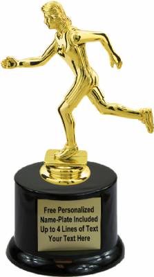 7" Female Track Trophy Kit with Pedestal Base