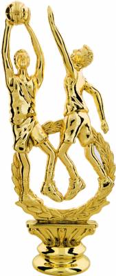 Gold 6 1/2" Male Double Action Basketball Trophy Figure