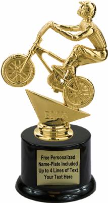 7" BMX Bicycle Trophy Kit with Pedestal Base